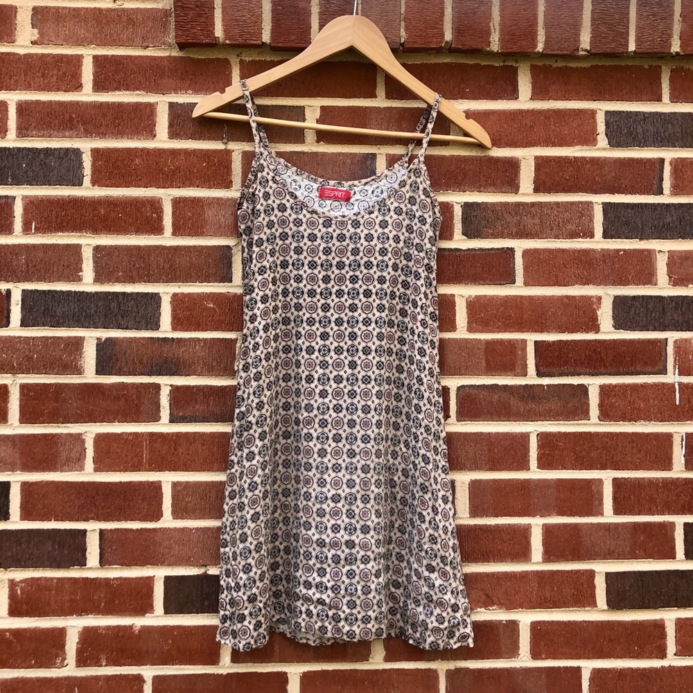 90s Patterned Espirit Mini Dress